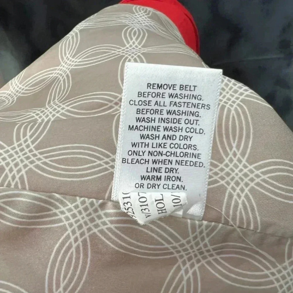 Banana Republic Red Trench Coat Jacket Size M - Picture 8 of 11